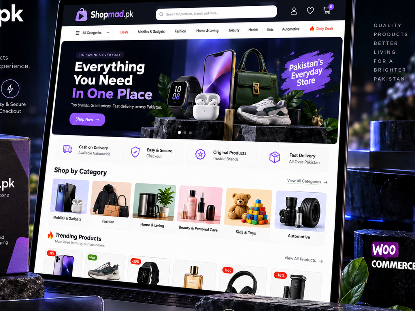 Shopmad.pk WooCommerce project by Sphonix